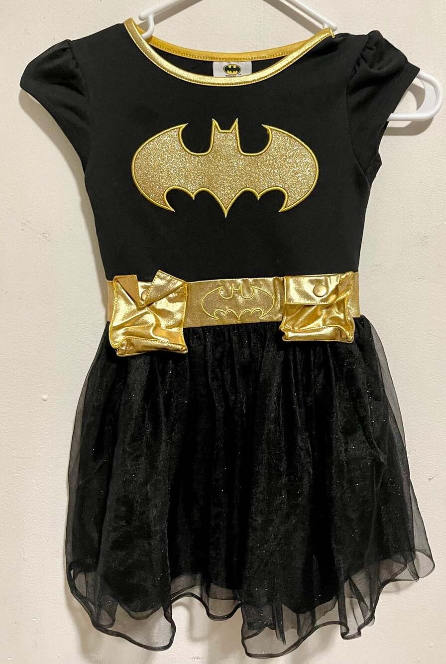 DC Comics Batman Tutu Dress Child Small Black Gold Superhero Costume